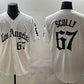 Los Angeles Dodgers #67 Vin Scully White Mexico 2025 LA Gothic Style With Fernando Patch Vapor Premier Limited Stitched Baseball Jersey