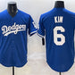 Los Angeles Dodgers #6 Hyeseong Kim Royal Cool Base Stitched Baseball Jersey