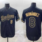 Los Angeles Dodgers #8 Enrique Hernández Black Gold Limited Stitched Baseball Jerseys