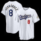 Los Angeles Dodgers #8 Enrique Hernández White 2026 Gold Collection Stadium Stitched Baseball Jersey
