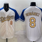 Los Angeles Dodgers #8 Enrique Hernandez White Royal Gold 2024 World Series Champions Vapor Limited Stitched Baseball Jersey