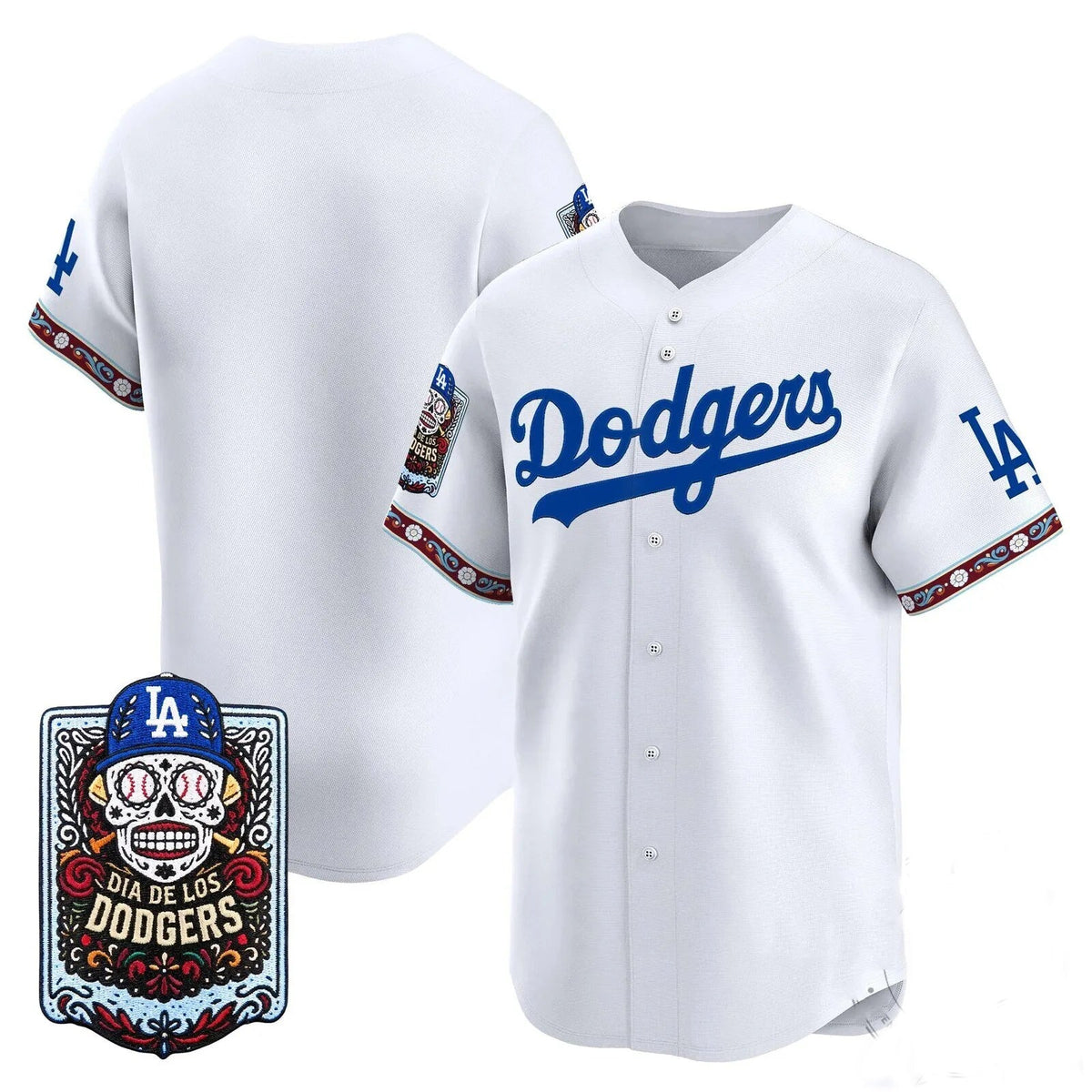Los Angeles Dodgers x Dia De Los Muertos White 2026 Baseball Jersey