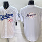 Los Angeles Dodgers x KAWS Team Big Logo White Vapor Premier Limited Stitched Baseball Jersey