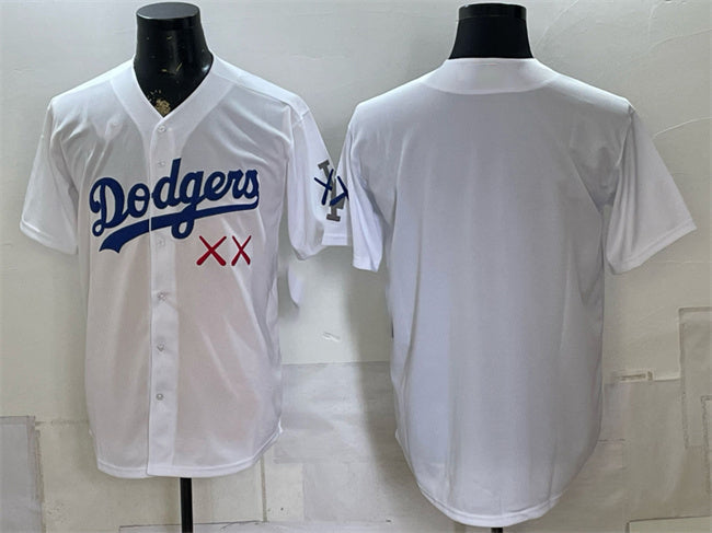 Los Angeles Dodgers x KAWS White Vapor Premier Limited Stitched Baseball Jersey