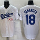 Los Angeles Dodgers x KAWS #18 Yoshinobu Yamamoto White Vapor Premier Limited Stitched Baseball Jersey