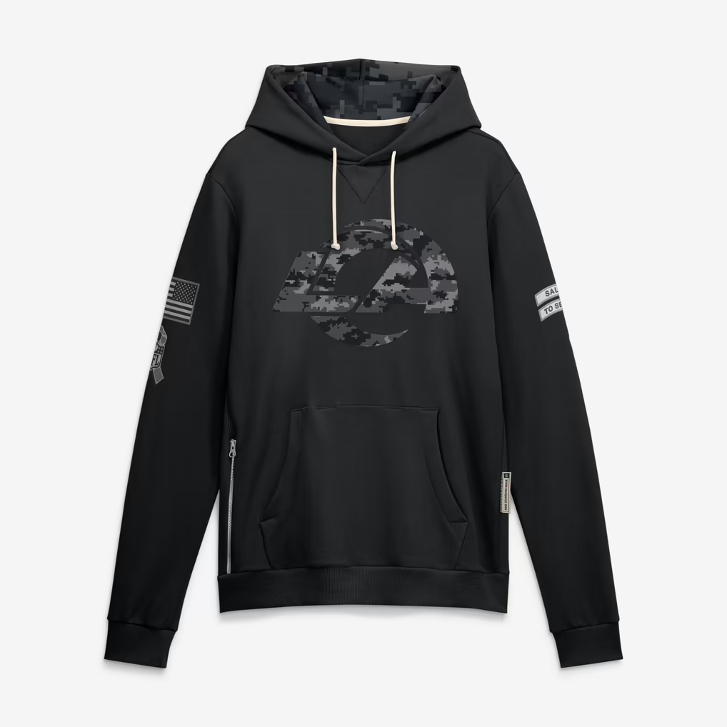 LA.Rams 2026 Salute To Service Club Pullover Hoodie Cheap sale Birthday and Christmas gifts Stitched American Football Jersey