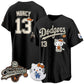 Los Angeles Dodgers #13 Max Muncy Black Puhics Halloween 2026 Vapor V2- Stitched Jersey