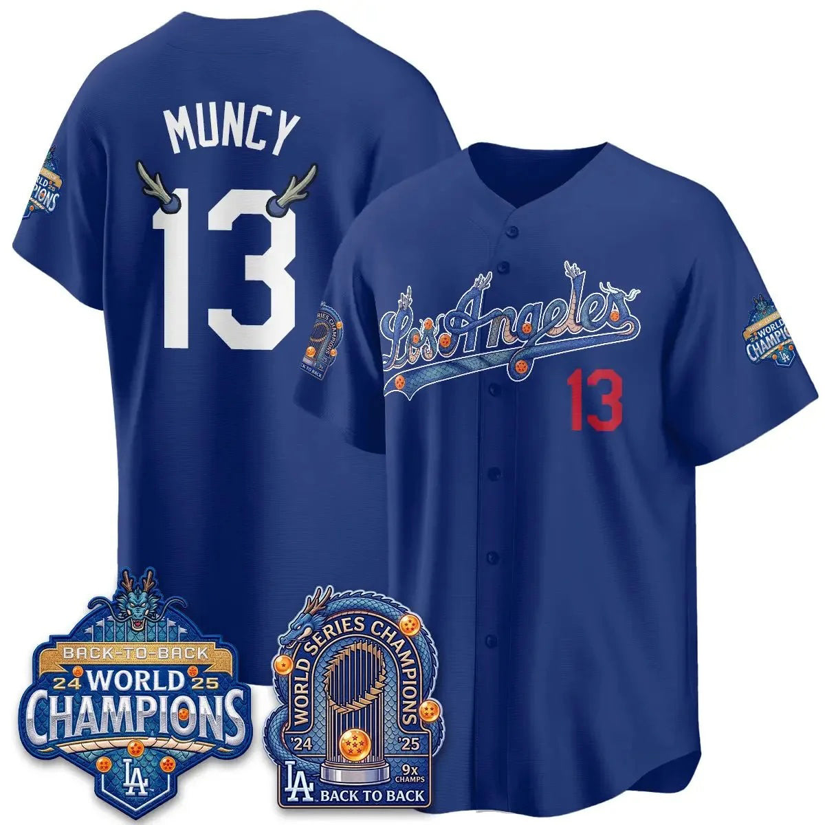 Los Angeles Dodgers #13 Max Muncy DB Night Royal Puhics 2026 Vapor Jersey - Stitched