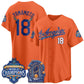 Los Angeles Dodgers #18 Yoshinobu Yamamoto DB Night Orange Puhics 2026 Vapor Jersey - Stitched