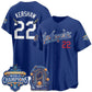 Los Angeles Dodgers #22 Clayton Kershaw DB Night Royal Puhics 2026 Vapor Jersey - Stitched