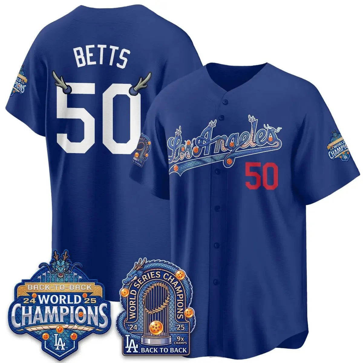 Los Angeles Dodgers #50 Mookie Betts DB Night Royal Puhics 2026 Vapor Jersey - Stitched