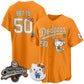 Los Angeles Dodgers #50 Mookie Betts Orange Puhics Halloween 2026 Vapor V2 Stitched Jersey