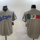 Los Angeles Dodgers Blank Grey With los Cool Base Stitched Baseball Jerseys