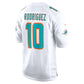 M.Dolphins #10 Jacob Rodriguez White Game Stitched American Football Jerseys