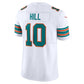 M.Dolphins #10 Tyreek Hill White Vapor F.U.S.E. Limited Stitched American Football Jerseys