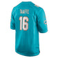 M.Dolphins #16 Michael Taaffe Aqua Team Game Football Jersey