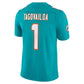 M.Dolphins #1 Tua Tagovailoa Aqua Team Vapor F.U.S.E. Stitched Limited Football Jersey