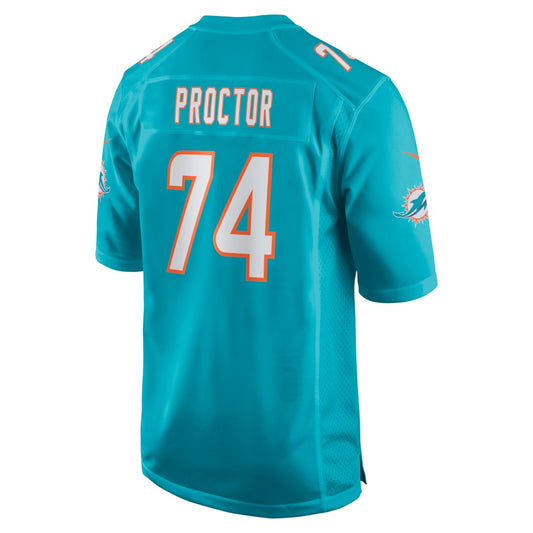M.Dolphins #74 Kayden Proctor Aqua 2026 Draft First Round Pick No. 12 Team Game Stitched American Football Jerseys