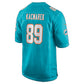 M.Dolphins #89 Will Kacmarek Aqua Team Game Football Jersey