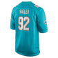 M.Dolphins #92 Zach Sieler Aqua Game Football Jersey