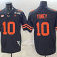 M.Hurricanes #10 Malachi Toney Black F.U.S.E. 2026 & Florida Patch Stitched Football American College Jerseys