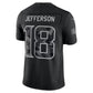 MN.Vikings #18 Justin Jefferson Black 2026 Salute to Service Stitched Limited Football Jersey