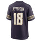 MN.Vikings #18 Justin Jefferson Purple 2026 Rivalries Collection Game Football Jersey
