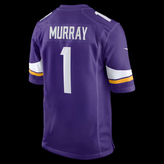 MN.Vikings #1 Kyler Murray Purple Game Stitched American Football Jerseys
