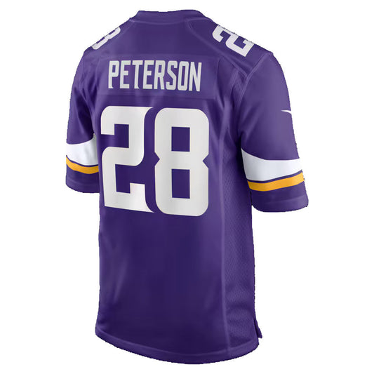 MN.Vikings #28 Adrian Peterson Purple Team Retired Game Football Jersey
