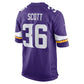 MN.Vikings #36 Zavier Scott Purple Team Game Stitched American Football Jerseys