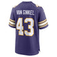 MN.Vikings #43 Andrew Van Ginkel Purple Alternate Game Stitched American Football Jerseys