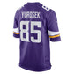 MN.Vikings #85 Ben Yurosek Purple Team Game Stitched American Football Jerseys