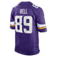 MN.Vikings #89 Dillon Bell Purple Team Game Football Jersey