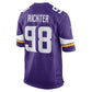MN.Vikings #98 Bo Richter Purple Team Game Stitched American Football Jerseys