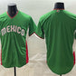 Mexico Baseball Blank Green 2026 World Baseball Classic Home Stadium Stitched Baseball Jersey