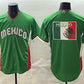 Mexico Baseball Team Big Logo Green 2026 World Baseball Classic Home Stadium Stitched Baseball Jersey