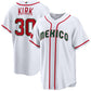 Mexico Baseball #30 Alejandro Kirk White 2026 World Baseball Classic Home Stadium Stitched Baseball Jersey