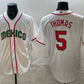Mexico Baseball #5 Alek Thomas White 2026 World Baseball Classic Home Stadium Stitched Baseball Jersey