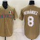 Mexico Baseball #8 Enrique Hernandez Tan 2023 World Baseball Classic Stitched Jersey