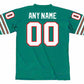 Custom M.Dolphins Aqua Mitchell and Ness Throwback Stitched American Football Jerseys