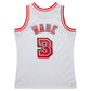 M.Heat #3 Dwyane Wade Mitchell & Ness 2007-08 Hardwood Classics Swingman Jersey - White Stitched American Basketball Jersey