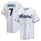 Miami Marlins #7 Jesús Sánchez Home Replica Player Jersey - White Stitched Baseball Jersey