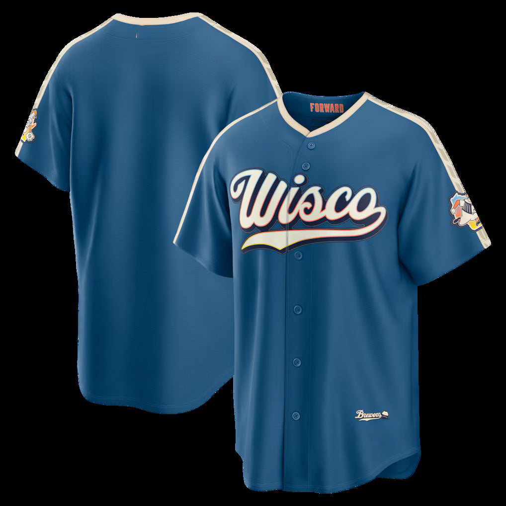 Milwaukee Brewers Mineral Blue 2026 City Connect Stadium Stitched Baseball Jersey