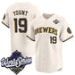 Milwaukee Brewers #19 Robin Yount Cream 2026 World Series Limited Stitched Baseball Jersey