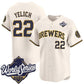 Milwaukee Brewers #22 Christian Yelich Cream 2026 World Series Limited Stitched Baseball Jersey