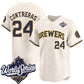 Milwaukee Brewers #24 William Contreras Cream 2026 World Series Limited Stitched Baseball Jersey