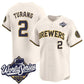 Milwaukee Brewers #2 Brice Turang Cream 2026 World Series Limited Stitched Baseball Jersey