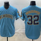 Milwaukee Brewers #32 Jacob Misiorowski Blue With Home & Bob Uecker Patch Stitched Baseball Jersey