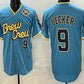 Milwaukee Brewers #9 Bob Uecker Blue City Connect Limited Stitched Baseball Jersey