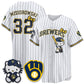 Milwaukee Brewers #32 Jacob Misiorowski White Puhics Meow KT Night Vapor Limited All Stitched Jersey